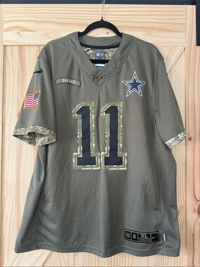 Nike Salute to Service  Dallas Cowboys #11 Micah Parsons  Football Jersey